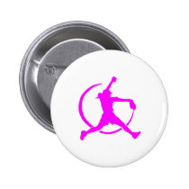 Pink Girl's "FAST PITCH SOFTBALL" image buttons