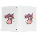 pink girly bowling shoes graphic binder