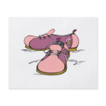 pink girly bowling shoes graphic full color flyer