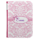 Pink Girly Floral Damask Kindle Case caseable cases