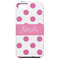 Pink Girly Polka Dot Iphone cases iPhone 5 Case