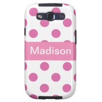Pink Girly Polka dot Pattern IPhone cases Samsung Galaxy SIII Cover