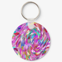 Pink Glass keychains