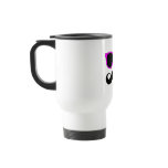 Pink Glasses Mustache Retro Coffee Mugs