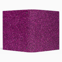 Pink Glitter 3 Ring Binder