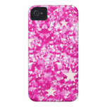 Pink glitter and stars iphone 4 barely case iPhone 4 covers