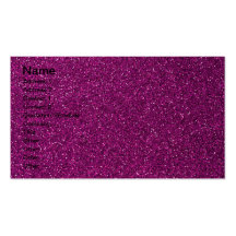 Pink Glitter Business Card Template