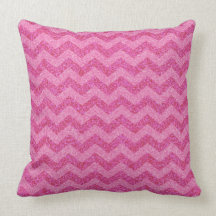 pink glitter chevron zig zag sparkles throw pillows