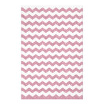 Pink glitter chevrons custom stationery