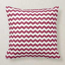 Pink glitter chevrons pillows