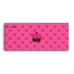 Pink glitter cupcake pink butterflies envelopes