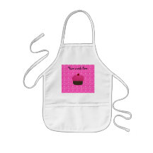 Pink glitter cupcake pink hearts apron