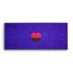Pink glitter cupcake purple glitter envelope