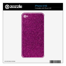 Pink Glitter Decal For The iPhone 4S