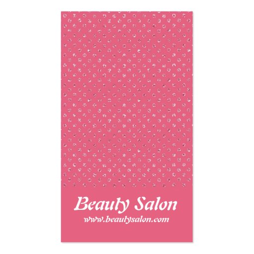 Pink Glitter Dots 1 Pretty Business Cards