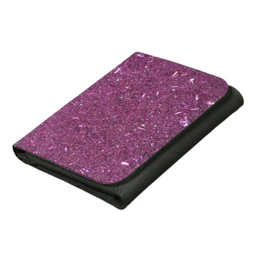 Pink Glitter Leather Wallets Zazzle