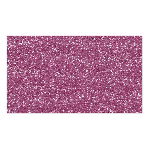 Pink Glitter Look Business Card Customizable (back side)