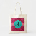 Pink glitter monogram diamonds bag