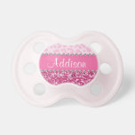 Pink Glitter Rhinestone Leopard BLING Pacifier