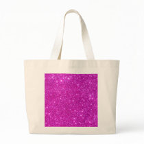 Pink Glitter Sparkle Customizable Design Canvas Bag