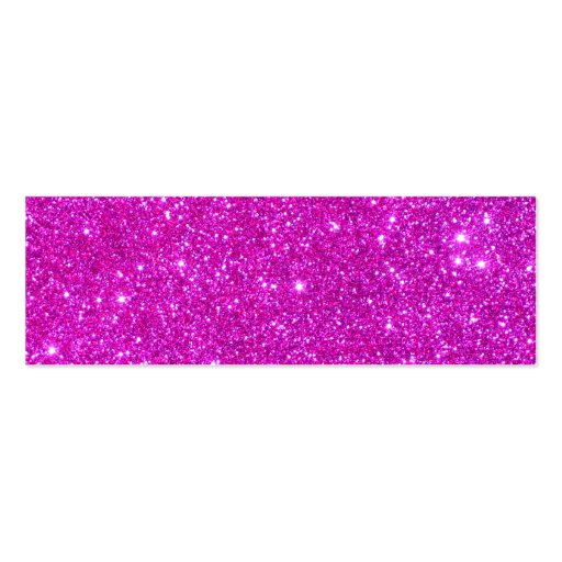 Pink Glitter Sparkle Customizable Design Business Card Template (front side)