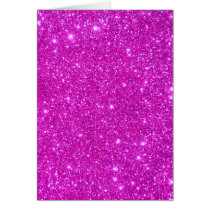 Pink Glitter Sparkle Customizable Design Cards