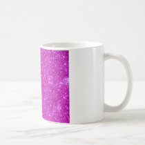 Pink Glitter Sparkle Customizable Design Mugs