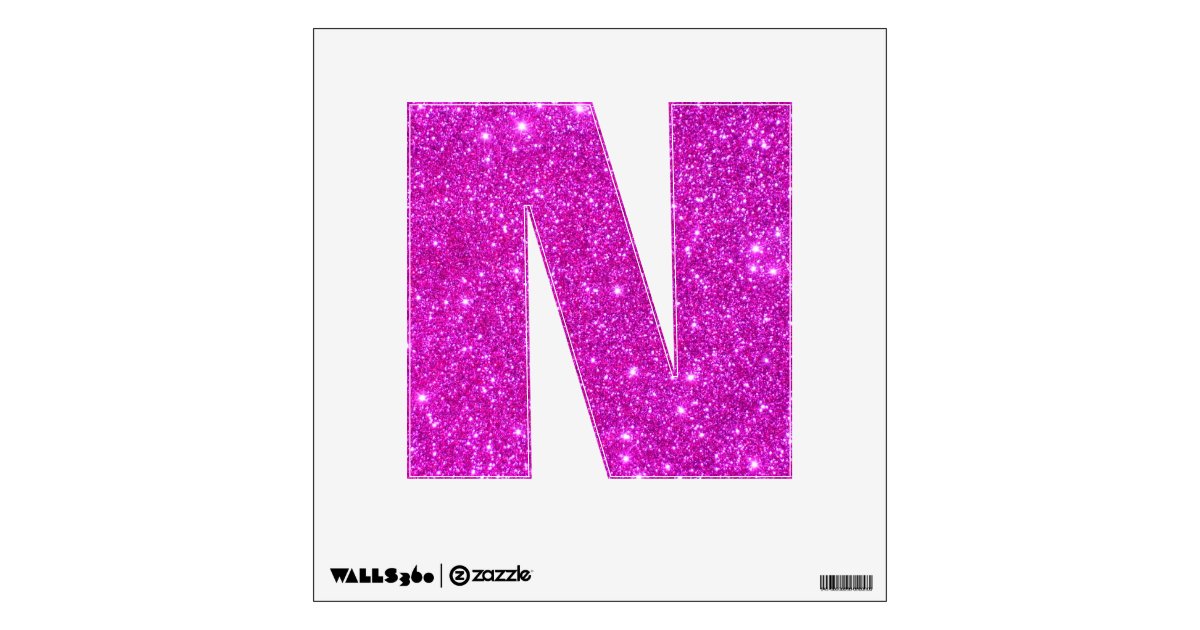 pink glitter sparkle wall decal letter alphabet n zazzle pink glitter sparkle wall decal letter alphabet n zazzle