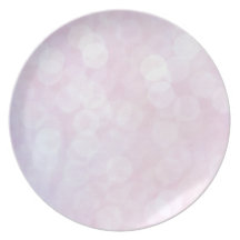 Pink glitter / sparkles (matt) dinner plates