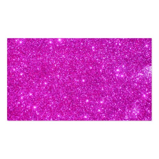 Pink Glitter Sparkly Business Cards (front side)