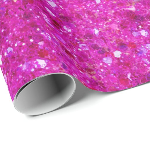 Pink Glitter Wrapping Paper