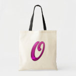 Pink Glittery Initial - O Canvas Bags