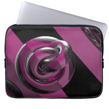 Pink & glossy laptop computer sleeve