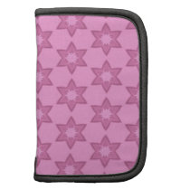 Pink Glowing Center Stars Gift Item Folio Planner
