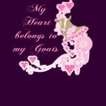 Pink Goat  T-shirt for women long sleeve by Bella
