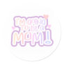 Pink Going to be a Mom Round Sticker