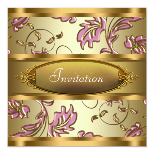 Pink Gold All Occasion Party Card Zazzle