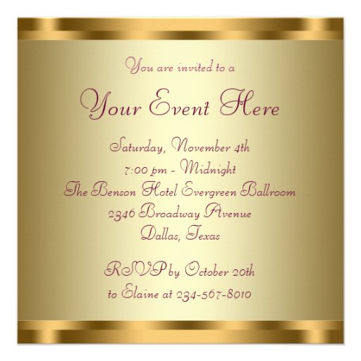 Pink Gold All Occasion Party Invitations