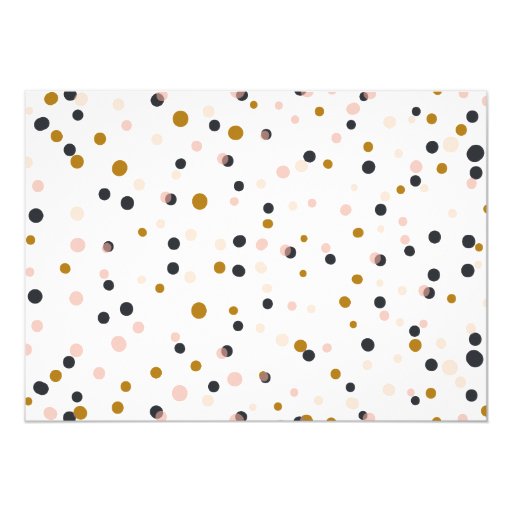 Pink & Gold Confetti Rehearsal Dinner Invitation