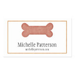 Pink/Gold Dog Bone Business Card Design