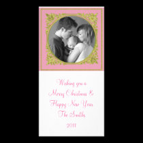 Pink & Gold Frame photo cards