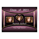 Pink & Gold Graduation Party Photo Cards