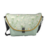 Pink gold green floral Rickshaw messenger bag