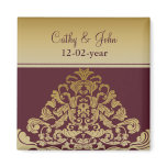 pink gold Save the date magnet