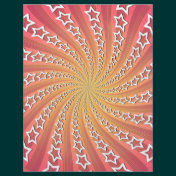 Pink & Gold Star Spiral: Flyers