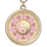 Pink Gold Yin Yang Fractal Energy Necklace