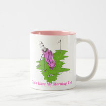 Pink Golf Bag - Gotta Have My Morning Tee mugs