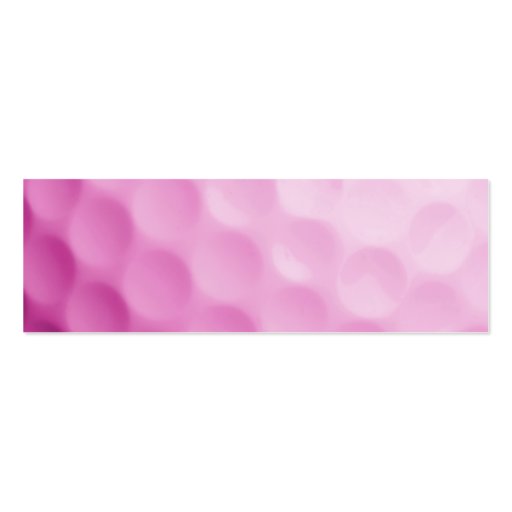 Pink Golf Ball Background Customized Template Business Cards (front side)
