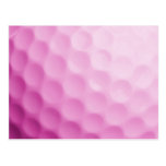 Pink Golf Ball Background Customized Template Postcards