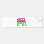 Pink GOP Elephant Bumper Sticker